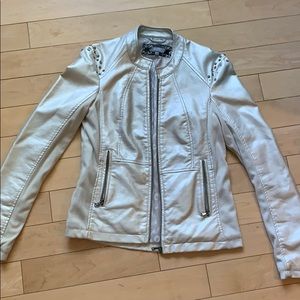Faux leather jacket